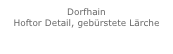 Dorfhain
Hoftor Detail, gebürstete Lärche