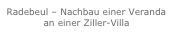 Radebeul – Nachbau einer Veranda an einer Ziller-Villa